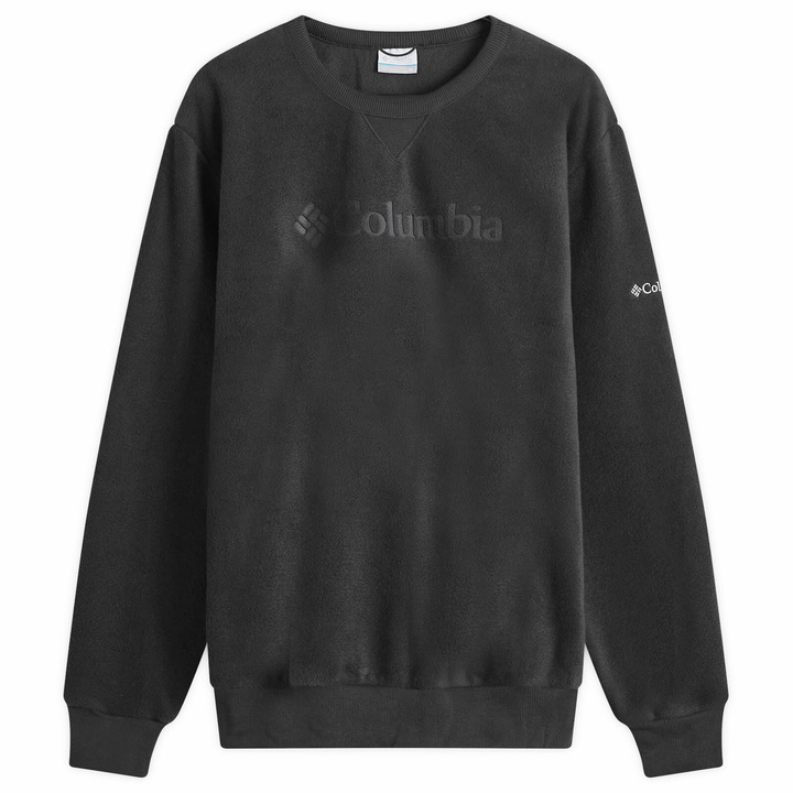 Photo: Columbia Men's Steens Mountain 2.0 Fleece Crew Sweatshirt in Black