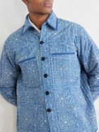 Kardo - Wynton Printed Cotton Blouson Jacket - Blue