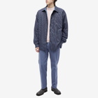 Acne Studios Men's Oddy Reversible Padded Shirt Jacket in Dark Blue