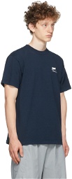 Western Hydrodynamic Research Navy Whale Tail T-Shirt