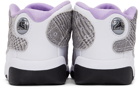 Nike Jordan Baby White & Grey Jordan 13 Retro Houndstooth Sneakers