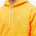 Nike Men's Solo Swoosh Fleece Hoody in Vivid Orange/White