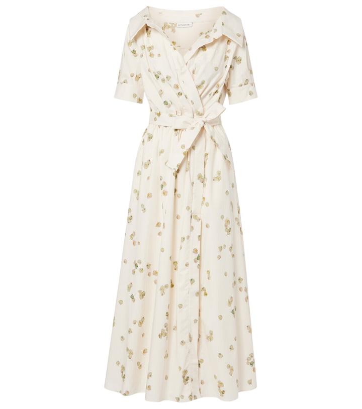 Photo: Altuzarra Lydia floral cotton-blend wrap dress