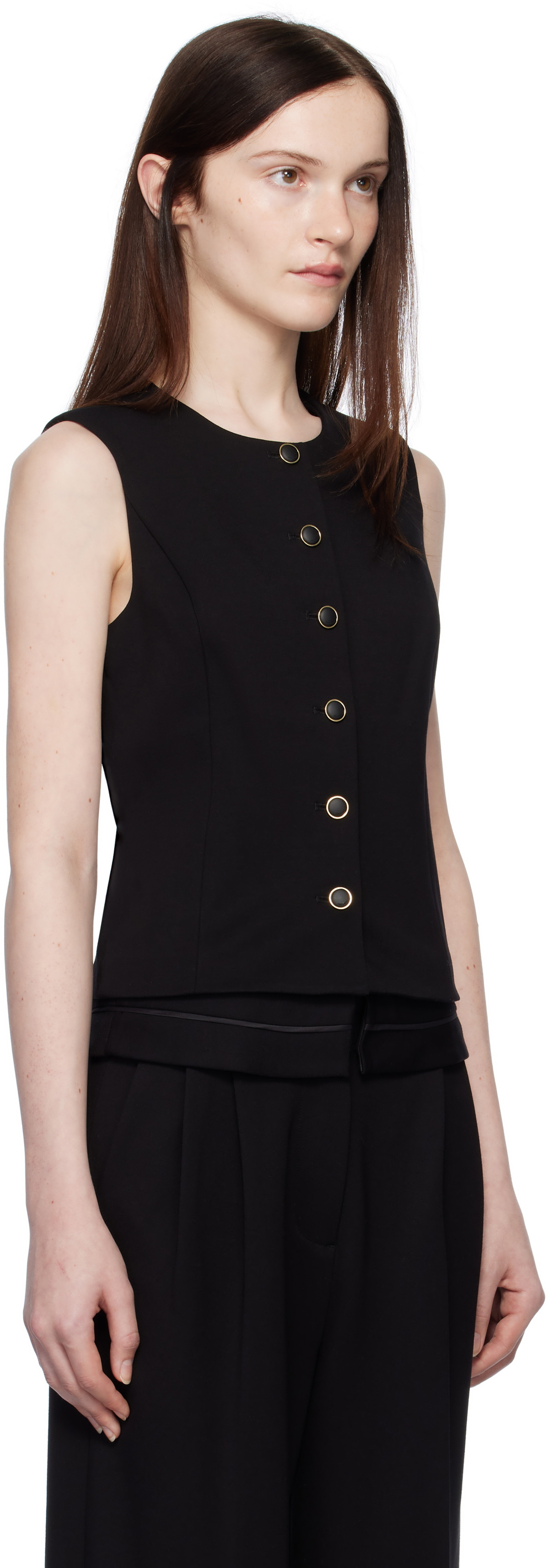 rag & bone Black Irina Ponte Vest