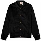 Champion Reverse Weave Men's Corduroy Shirt Jacket in Black