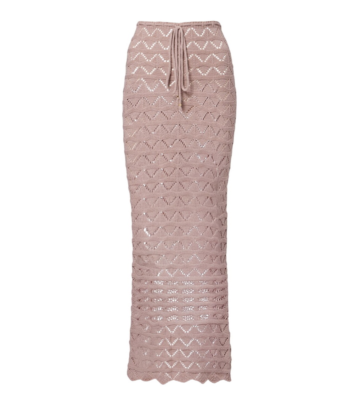 Photo: Bananhot Helena open-knit cotton-blend maxi skirt