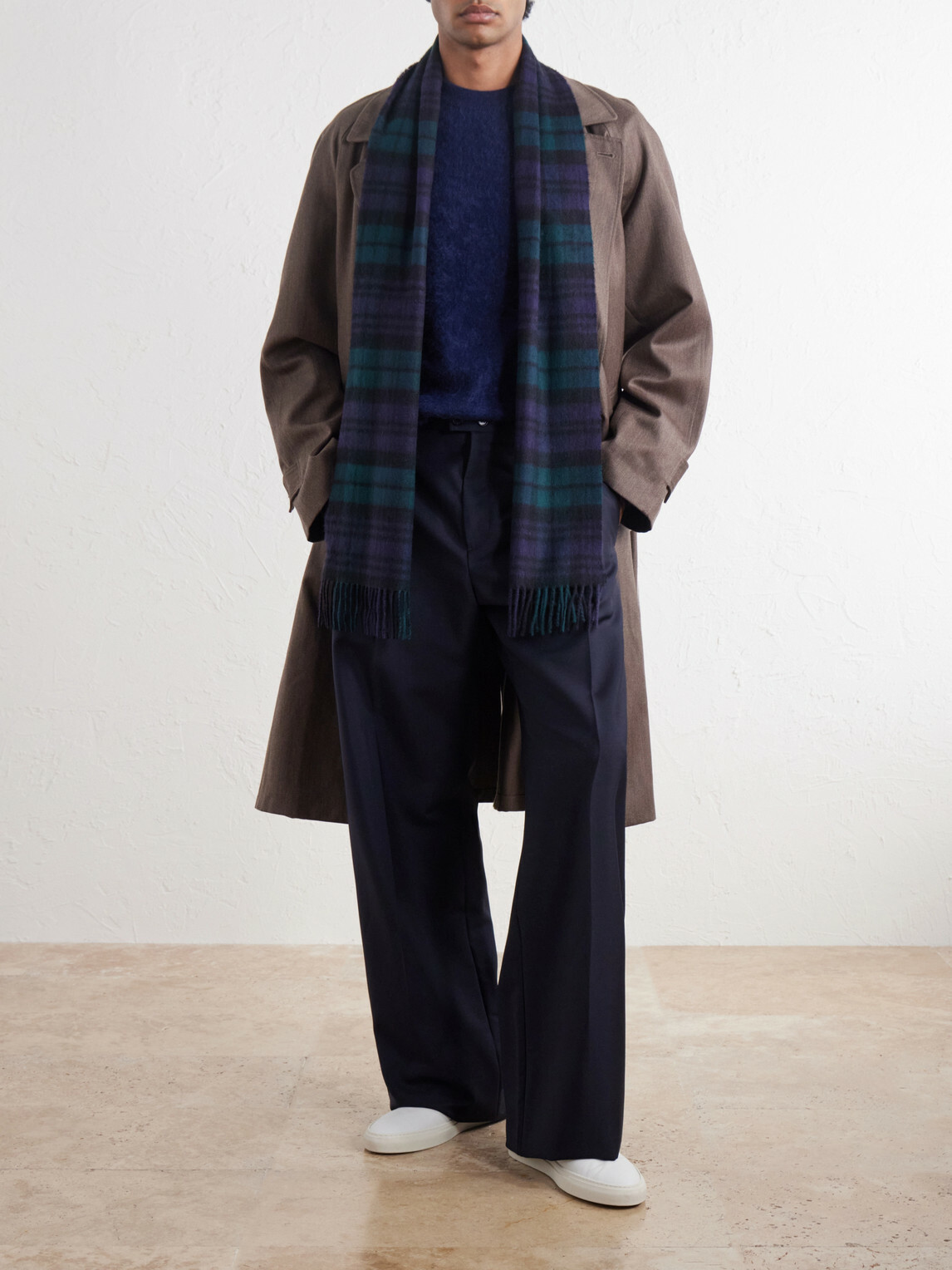 Johnstons of Elgin - Checked Cashmere Scarf