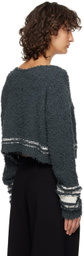 TheOpen Product Navy Cropped Sweater