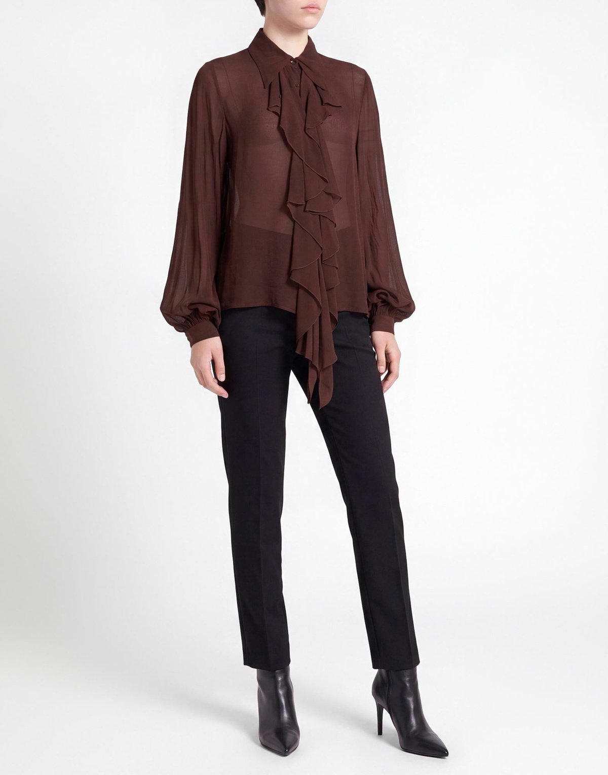 Manila Grace Womens Shirt in Brown