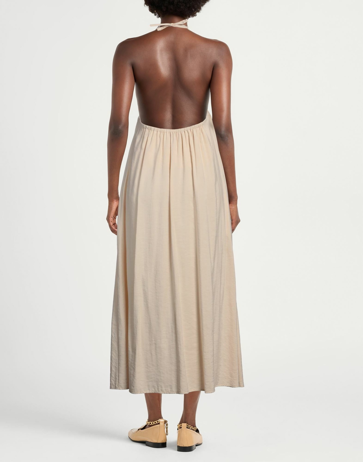 Peserico Womens Midi dress in Beige