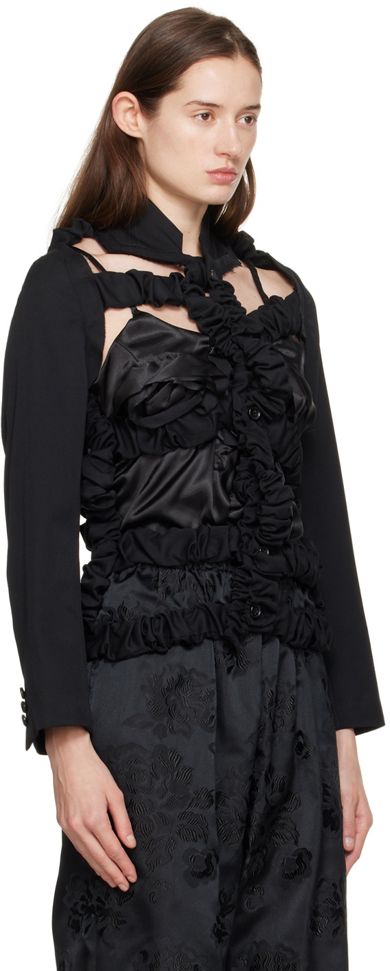 Comme des Garçons Comme des Garçons Black Cutout Blazer