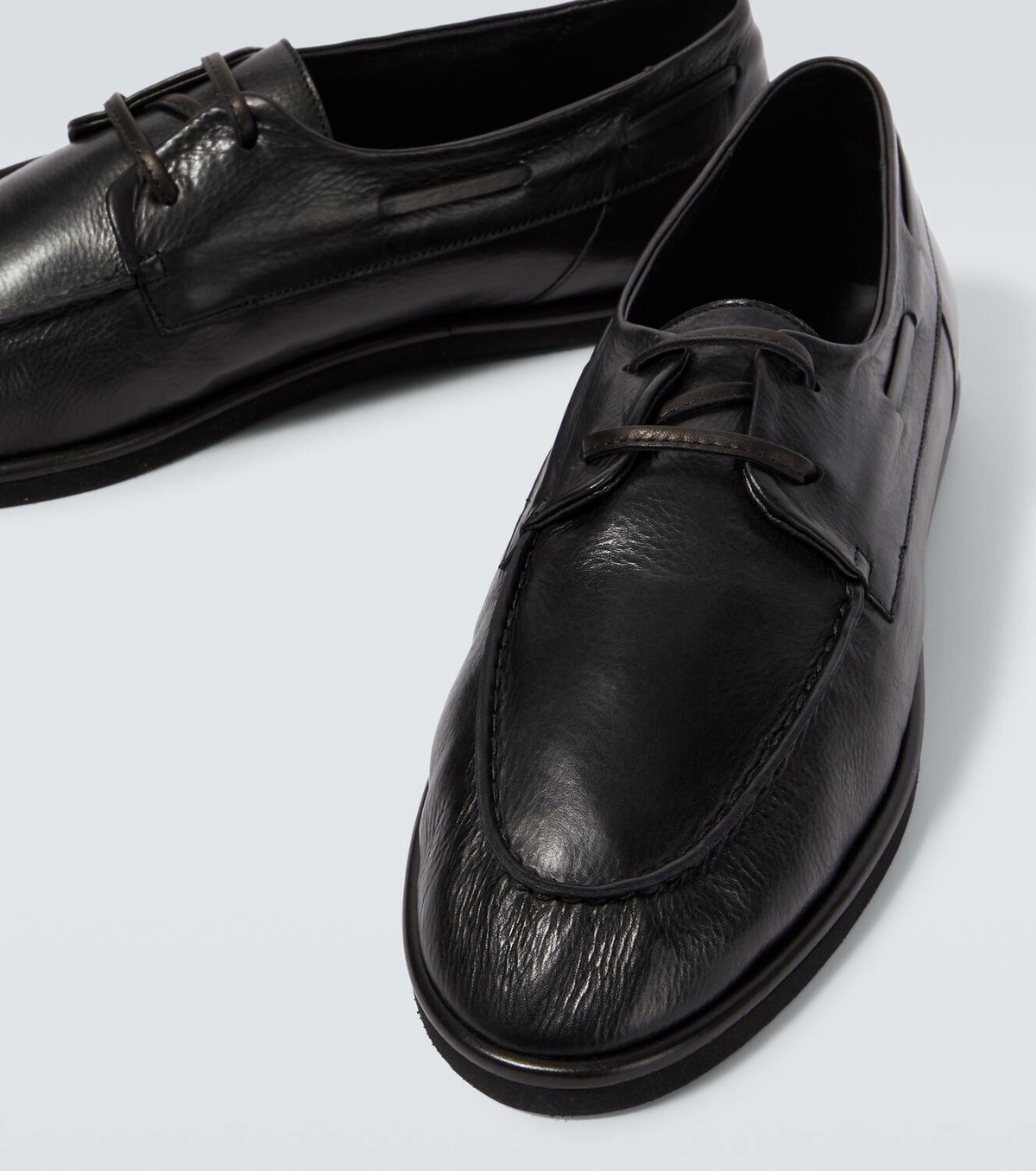 Auralee Leather Derby shoes Auralee