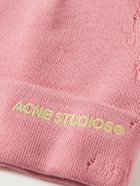 Acne Studios - Kinau Logo-Embroidered Distressed Wool-Blend Beanie