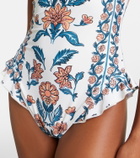 Montce Jacelyn floral ruffled swimsuit
