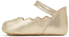 Chloé Baby Gold Metallic Ballerina Flats
