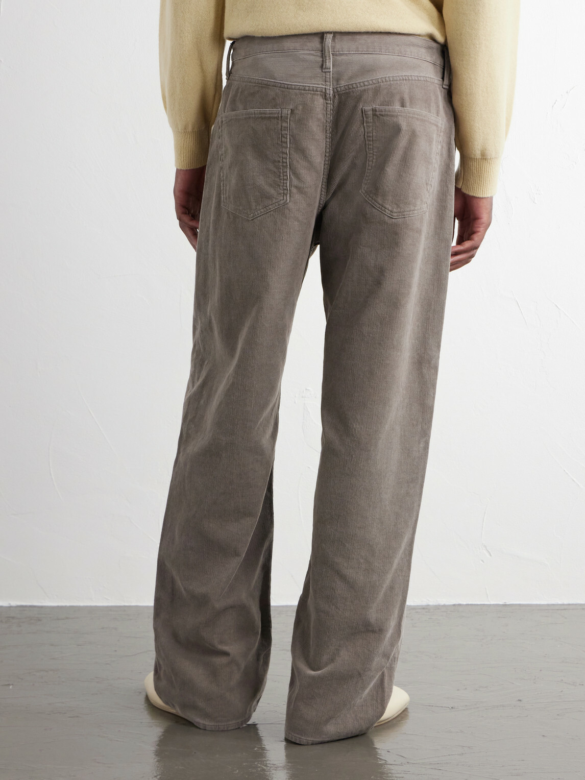 ssstein - Straight-Leg Cotton-Corduroy Trousers - Neutrals