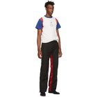 Wales Bonner Black and Red Nylon Cargo Pants