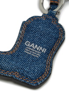 Ganni Western Boot Denim Keyring - Navy - One Size