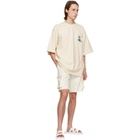 GCDS White Twill Cargo Shorts