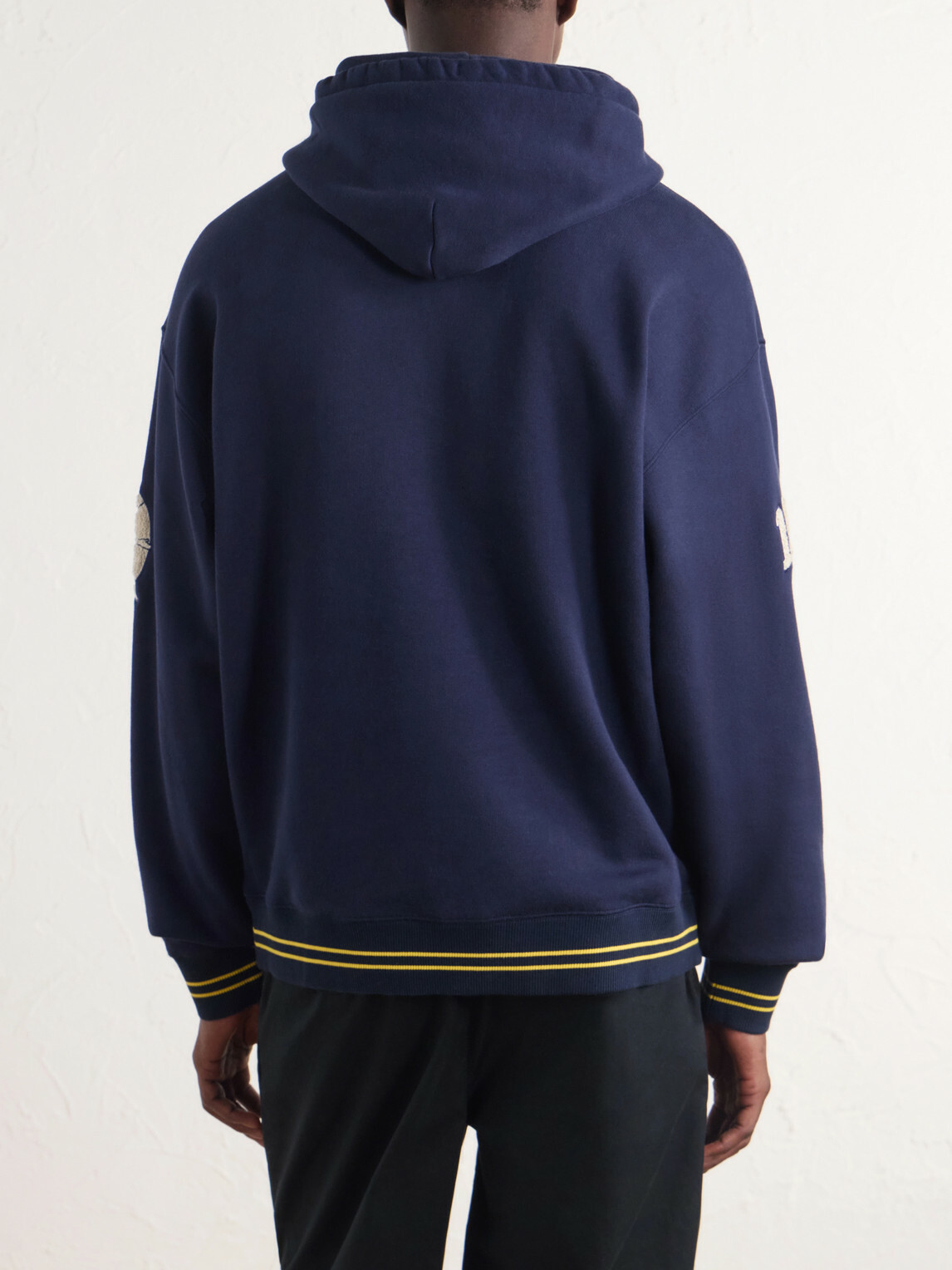 Aimé Leon Dore - Logo-Appliqué Cotton-Jersey Hoodie - Blue