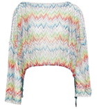 Missoni Mare Zig-zag printed drawstring beach top