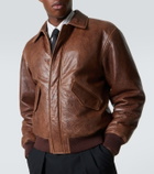 Saint Laurent Leather bomber jacket