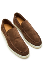 Aurélien Yacht Suede Loafers Brown