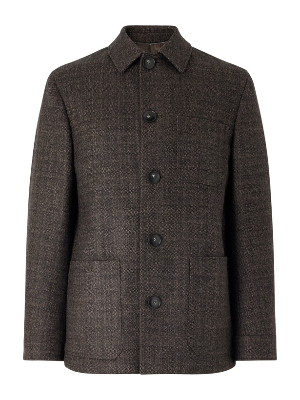 Photo: Canali - Wool and Cashmere-Blend Chore Jacket - Brown