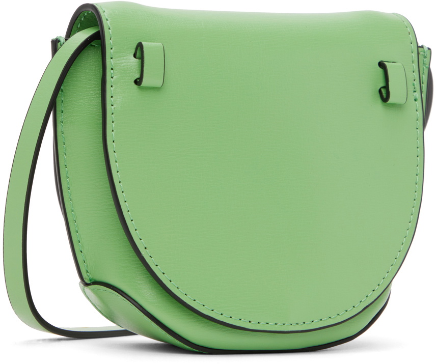 GANNI Green Nano Banner Saddle Bag GANNI