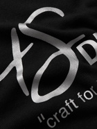 4SDesigns - Logo-Print Cotton-Jersey T-Shirt - Black