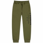 Alexander McQueen Men's Graffiti Logo Sweat Pant in Khk&Blck