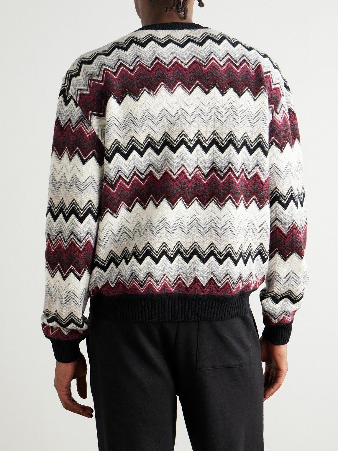Missoni - Space-Dyed Jacquard-Knit Wool and Cotton-Blend Sweater - Neutrals