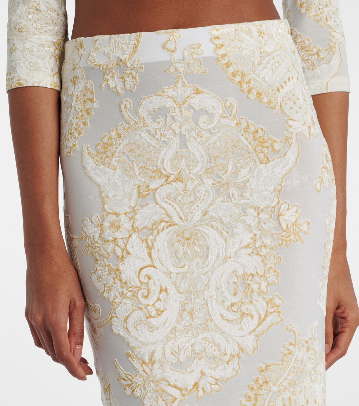 Roberto Cavalli Printed midi skirt