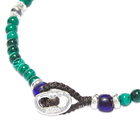 Mikia Men's Beaded Bracelet in Malachite