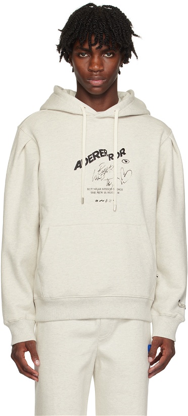 Photo: ADER error Gray Embroidered Hoodie