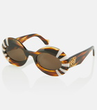 Loewe Anagram round sunglasses