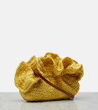 Aquazzura Paradise raffia clutch