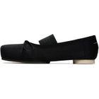 MM6 Maison Margiela Black Square Toe Ballerina Flats
