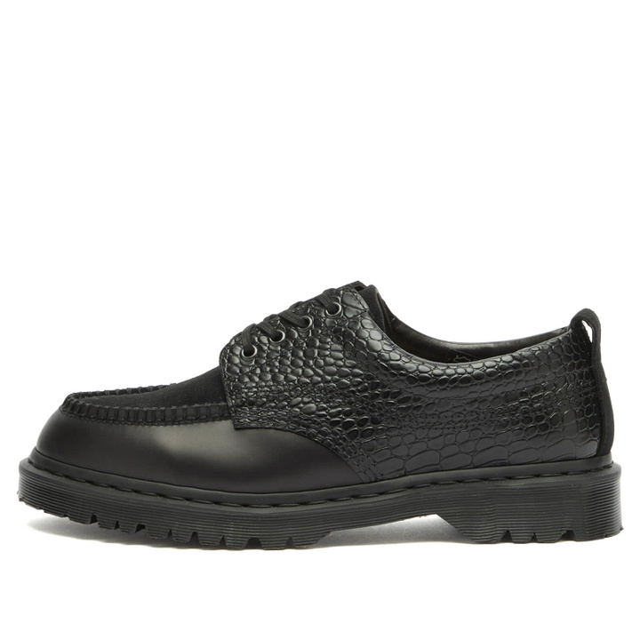 Photo: Dr. Martens Men's x BEAMS Lowell Shoe in Orleans Patent Bronx Suede Atlas Croc Emboss