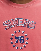 Mitchell & Ness Nba S/S Tee Philadelphia 76 Ers Golden Hour Glaze Red - Mens - Shortsleeves/Team Tees