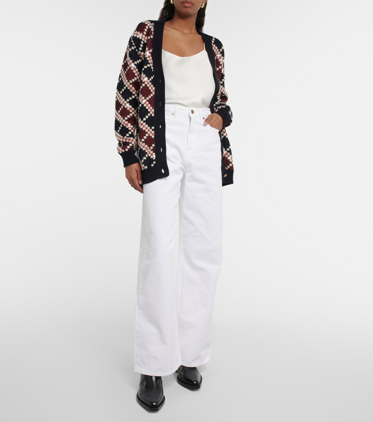 Golden Goose - High-rise wide-leg jeans