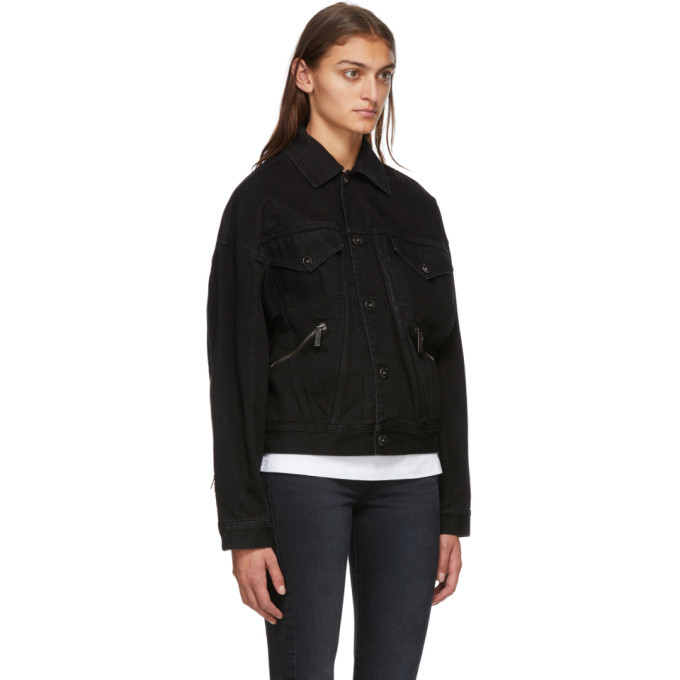 Opening Ceremony Black Denim Box Logo Jacket Opening Ceremony