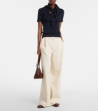 Max Mara Scarf-detail knitted top