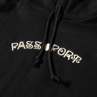 Pass~Port Men's Sham Embroidery Hoody in Black