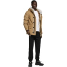 Yves Salomon - Army Brown Down and Fur Jacket