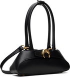 Marine Serre Black Leather Aurora Mini Bag