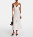 Velvet Janet linen midi dress