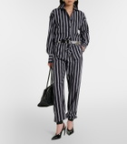 The Attico Striped cotton sweatpants