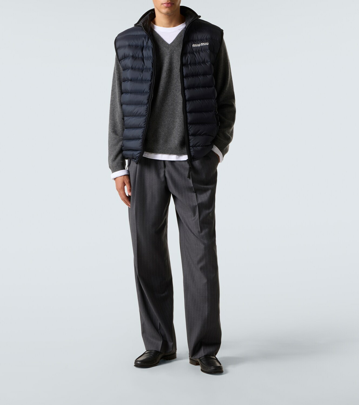 Miu Miu Layered cashmere sweater