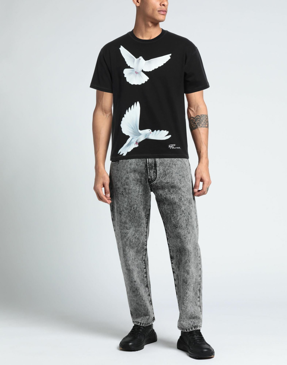3.paradis Mens T-shirt in Black